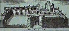 An old print of Dublin Castle