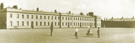 An old photograph of Garda Headquarters, Phoenix Park, Dublin 8