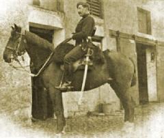 Constable Lillis, RIC, at rear of Listowel Barracks